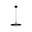 Lucide CARMINO függeszték fém, fa, fekete, narancs, LED, 8W, 700lm, 2700K - 77492/07/55