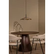 Lucide BLOMSTER függeszték fém, fa, fekete, barna, LED, 9W, 570lm, 2700K - 77493/07/41