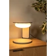 Lucide ALINDA asztali lámpa fa, üveg, barna, opál, LED, 9W, 440lm, 3000K - 77591/15/41