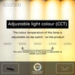 Lucide NOVAK mennyezet lámpa fém, fekete, LED, 42W, 1500lm, 2700K-4000K - 78100/42/30