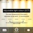 Lucide PLANO fürdőszobai mennyezet lámpa fém, akril, króm, opál, LED, 16W, 1200lm, 2700K-4000K, IP44 - 78151/18/61