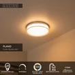 Lucide PLANO fürdőszobai mennyezet lámpa fém, akril, króm, opál, LED, 16W, 1200lm, 2700K-4000K, IP44 - 78151/18/61