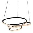 Lucide ESPIRAL függeszték fém, fekete, LED, 40W, 2500lm, 2700K-4000K - 78403/40/30
