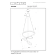 Lucide ESPIRAL függeszték fém, fekete, LED, 40W, 2500lm, 2700K-4000K - 78403/40/30