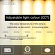 Lucide OLSON fürdőszobai mennyezet lámpa műanyag, fehér, LED, 24W, 1800lm, 3000K-6500K, IP44 - 79190/24/61