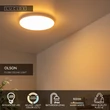 Lucide OLSON fürdőszobai mennyezet lámpa műanyag, fehér, LED, 24W, 1800lm, 3000K-6500K, IP44 - 79190/24/61