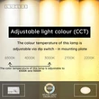 Lucide OLSON fürdőszobai mennyezet lámpa műanyag, fehér, LED, 36W, 2500lm, 3000K-6500K, IP44 - 79190/36/61