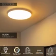 Lucide OLSON fürdőszobai mennyezet lámpa műanyag, fehér, LED, 36W, 2500lm, 3000K-6500K, IP44 - 79190/36/61