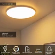 Lucide OLSON fürdőszobai mennyezet lámpa műanyag, fehér, LED, 45W, 3100lm, 3000K-6500K, IP44 - 79190/45/61