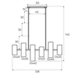 Maxlight LAXER függeszték fém, fekete, GU10 - P0503