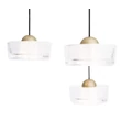 Maxlight LIPARI függeszték fém, akril, arany, áttetsző, LED, 22W, 1728lm, 3000K - P0543