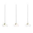 Maxlight LIPARI függeszték fém, akril, arany, áttetsző, LED, 22W, 1610lm, 3000K - P0545