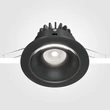 Maytoni YIN beépíthető szpotlámpa fém, fekete, LED, 4000K, 12W, 830lm - DL031-L12W4K-B