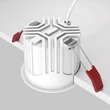 Maytoni ALFA beépíthető szpot lámpa fém, fehér, LED, 15W, 2700K, 750Lm - DL043-01-15W2.7K-RD-W-DE