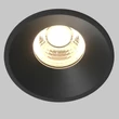 Maytoni ROUND beépíthető szpot lámpa fém, fekete, LED, 3000K, 7W, 450lm - DL058-7W3K-B