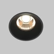 Maytoni ROUND beépíthető szpot lámpa fém, fekete, LED, 3000K, 7W, 450lm - DL058-7W3K-TRS-B