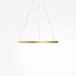Maytoni RIM függeszték fém, műanyag, sárgaréz, fehér, LED, 51W, CCT - MOD058PL-L42BSK