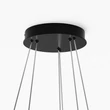 Maytoni RIM függeszték fém, műanyag, fekete, fehér, LED, 83W, CCT - MOD058PL-L74BK