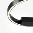 Maytoni RIM fali lámpa fém, műanyag, fekete, fehér, LED, 23W, CCT - MOD058WL-L25BK