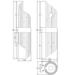 Maytoni FRAME fali lámpa fém, üveg, arany, fehér, E14 - MOD174WL-02G