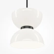 Maytoni KYOTO függeszték fém, üveg, fekete, fehér, LED, 3000K, 11W, 1300lm - MOD178PL-L11B3K