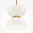 Maytoni KYOTO függeszték fém, üveg, arany, fehér, LED, 3000K, 11W, 1300lm - MOD178PL-L11G3K