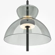 Maytoni BANGKOK függeszték fém, üveg, fekete, füstszín, LED, 3000K, 12W, 1200lm - MOD185PL-L11B3K2