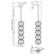 Maytoni GOLDEN CAGE fali lámpa fém, akrill, arany, fehér, LED, 3000K, 17W, 1100lm - MOD216WL-L10G3K