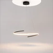 Maytoni CURVE függeszték fém, fekete, LED, 3000K-4000K, 31W, 1600lm - MOD242PL-L33BK