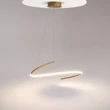 Maytoni CURVE függeszték fém, sárgaréz, LED, 2600K-3500K, 31W, 2100lm - MOD242PL-L33BSK