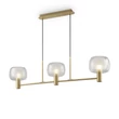Maytoni Vision függeszték fém, üveg, arany, E14 - MOD411PL-03G