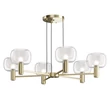 Maytoni Vision függeszték fém, üveg, arany, E14 - MOD411PL-06G