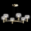 Maytoni Vision függeszték fém, üveg, arany, E14 - MOD411PL-06G