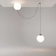 Maytoni TWINS függeszték fém, üveg, fekete, fehér, LED, 20W, 3000K, 1400Lm - MOD427PL-L20B3K1