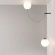 Maytoni TWINS függeszték fém, üveg, fekete, fehér, LED, 20W, 3000K, 1400Lm - MOD427PL-L20B3K1