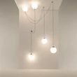 Maytoni TWINS függeszték fém, üveg, fekete, fehér, LED, 20W, 3000K, 1400Lm - MOD427PL-L20B3K1