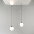 Maytoni TWINS függeszték fém, üveg, fekete, fehér, LED, 26W, 3000K, 1700Lm - MOD427PL-L30B3K1
