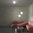 Maytoni TWINS függeszték fém, üveg, fekete, fehér, LED, 26W, 3000K, 1700Lm - MOD427PL-L30B3K1