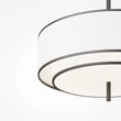 Maytoni BERGAMO függeszték fém, szövet, műanyag, fekete, fehér, E27 - MOD613PL-05W