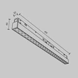 Maytoni POINTS fényforrás EXILITY mágneses sínrendszerhez fém, fekete, LED, 3000K-6000K, 24W, 1650lm - TR031-4-24WTW-DD-B