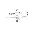 NovaLuce VENTO ventilátor fém, fa, fekete, barna - 5231301