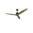 NovaLuce VENTO ventilátor fém, fa, fekete, barna - 5231301