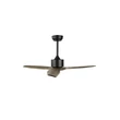 NovaLuce VENTO ventilátor fém, fa, fekete, barna - 5231301