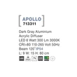 NovaLuce Apollo kültéri állólámpa fém, műanyag, szürke, LED, 3000K, 6W, 300lm, IP54 - NL-713311