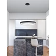NovaLuce ALBI függeszték fém, műanyag, fekete, fehér, LED, 80W, 3000K, 4000Lm - 8105604-D