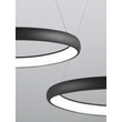 NovaLuce ALBI függeszték fém, műanyag, fekete, fehér, LED, 80W, 3000K, 4000Lm - 8105604-D