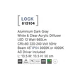 NovaLuce Lock kültéri állólámpa fém, műanyag, szürke, áttetsző, LED, 3000-4000K, 12W, 960lm, IP54 - NL-813104