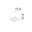 NovaLuce Como kültéri fali lámpa fém, szürke, LED, 3000K, 2x3W, 510lm, IP54 - NL-847407