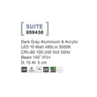 NovaLuce Suite kültéri fali lámpa fém, műanyag, szürke, LED, 3000K, 10W, 485lm, IP54 - NL-859438