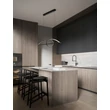 NovaLuce GEMMA függeszték fém, akril, fekete, LED, 26W, 3000K, 1793 Lm - NL-9001094